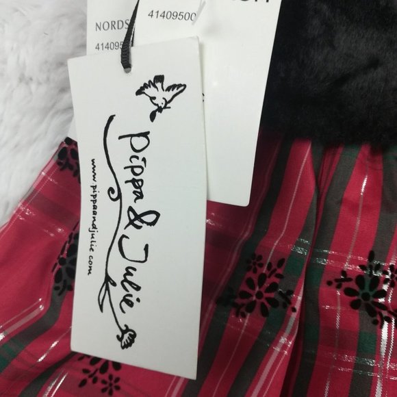 Pippa and Julie Girls Dress Christmas Plaid Red Green Vest Size 2T‎ New - Picture 10 of 10